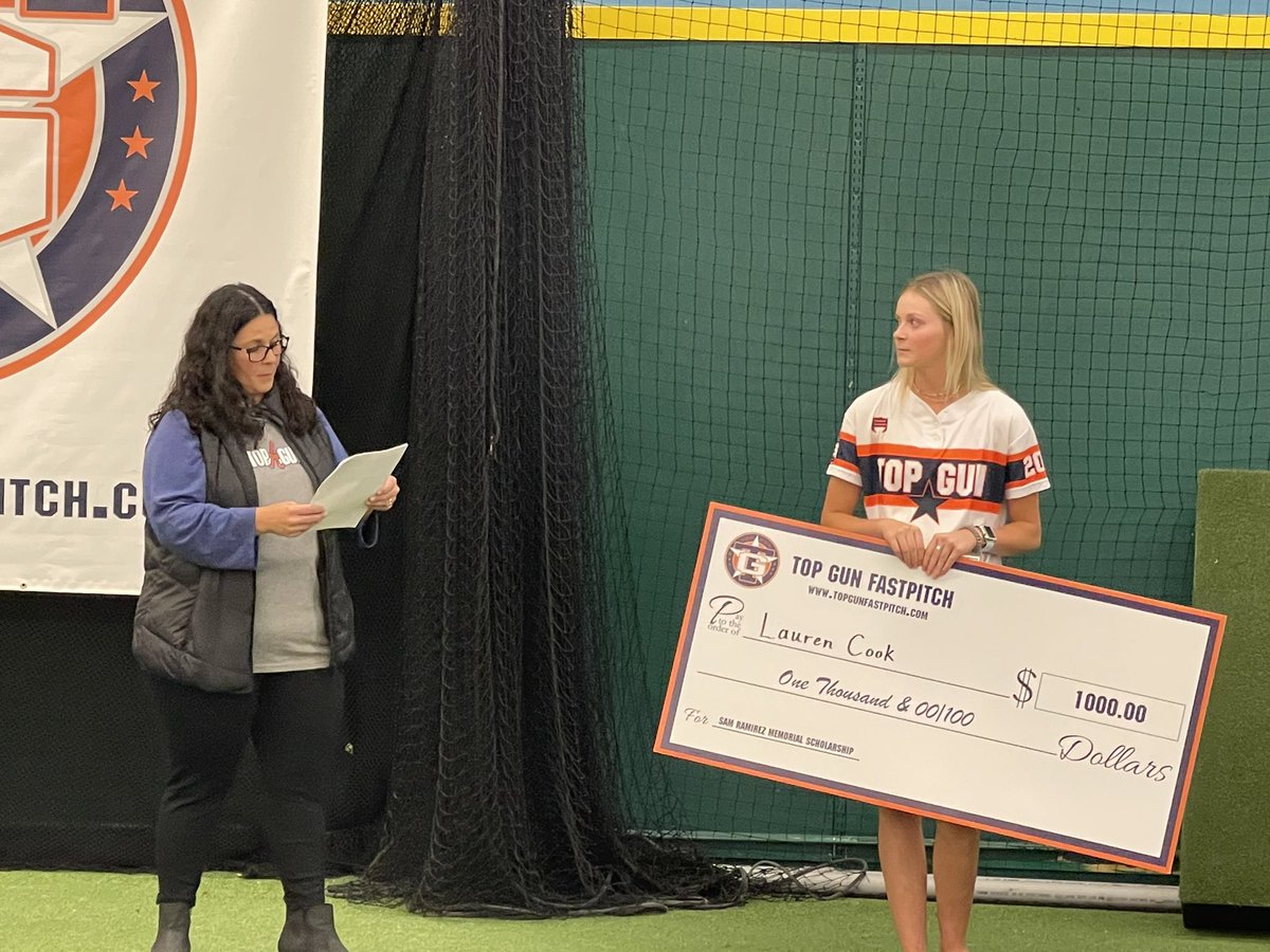 Tonight I was rewarded with the first Sam Ramirez Scholarship. I can not began to explain how grateful I am. I would not be going to the next level without the organization he helped create. <a href="/topgunfastpitch/">Top Gun Fastpitch</a>