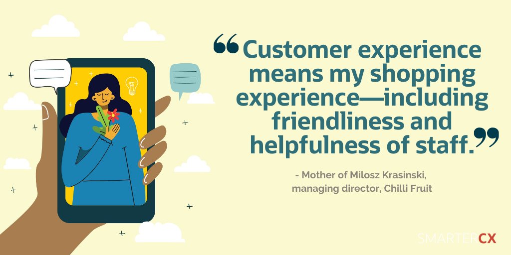 #SmarterCX asked #CX professionals to poll their moms on what CX means to them and here is what they say: social.ora.cl/6019yGeJ1