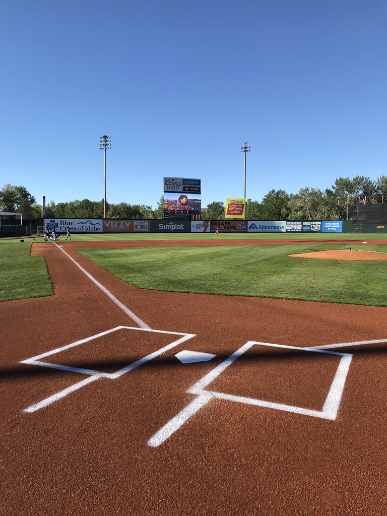 15 minutes from first pitch as your Boise Hawks battle for revenge against the Grand Junction Rockies! Series tied 1-1, it’s a great day for baseball! 🏟☀️