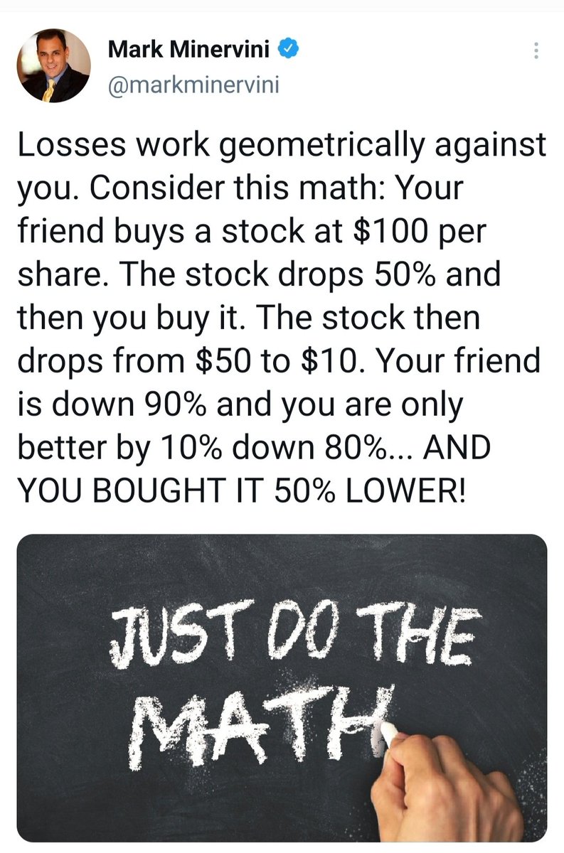 markminervini's tweet photo. Knowing the math behind your trading is like a poker player knowing the probability of a hand. It's a basic starting point that few traders truly understand. https://t.co/7zHlgUJ6q1