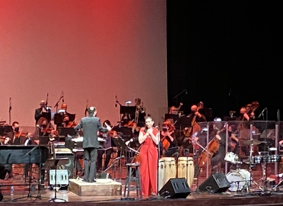VASymphony's tweet photo. Soprano Camille Zamora and the Mambo Kings brought their fun style and spice to pop hits, classical favorites, and jazz standards tonight at Ferguson and will be back tomorrow at Chrysler! Thank you to our friends and sponsors at @sentarahealth, @SmithfieldFoods, and @PNCBank! https://t.co/2iMxLIYhgF