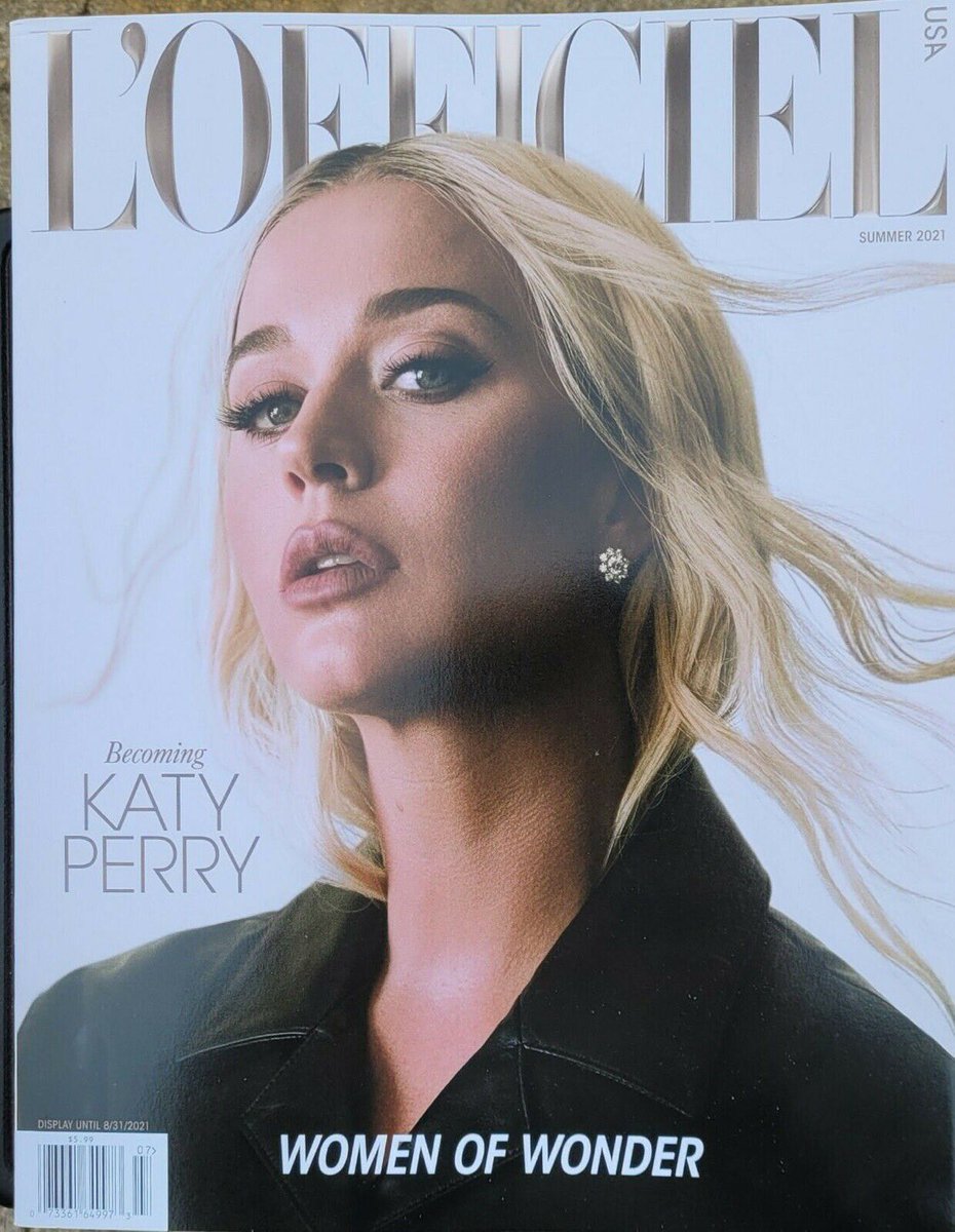 KatyPerry is on the cover of L'Officiel Magazine (USA) Summer 2021 issue., image size:930x1200
