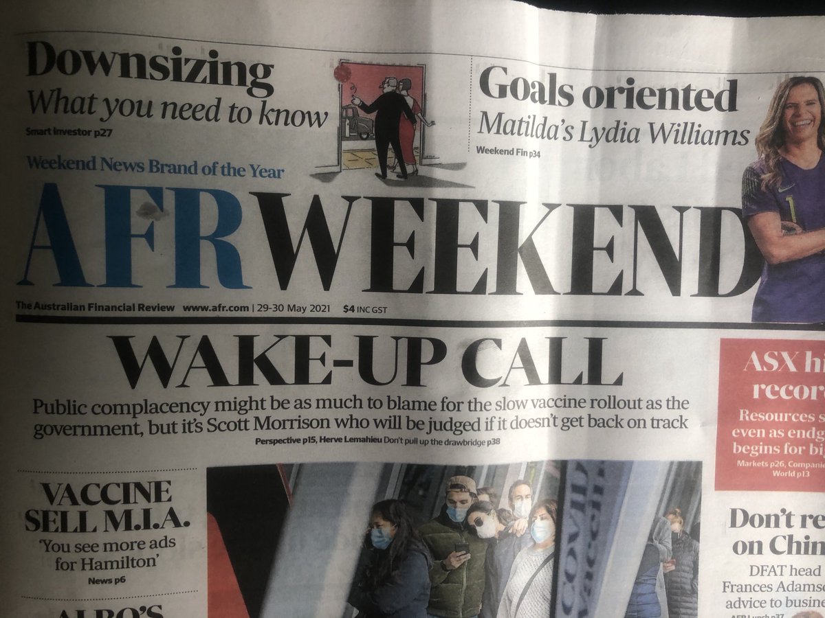 Tom Elliott (@tomelliott3aw) on Twitter photo Incorrectly placed apostrophe on the front page of Sat’s <a href="/FinancialReview/">Financial Review</a> suggests the Matildas have just one player. Journalism must be struggling Incorrectly placed apostrophe on the front page of Sat’s <a href="/FinancialReview/">Financial Review</a> suggests the Matildas have just one player. Journalism must be struggling