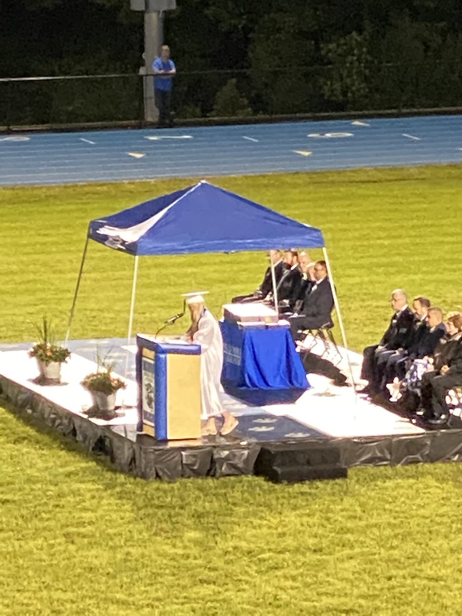 RickHealey24's tweet photo. Class President and salutatorian Paige Fisher giving her speech. We are so very Proud of her and all her accomplishments. https://t.co/tWge5WjlxS