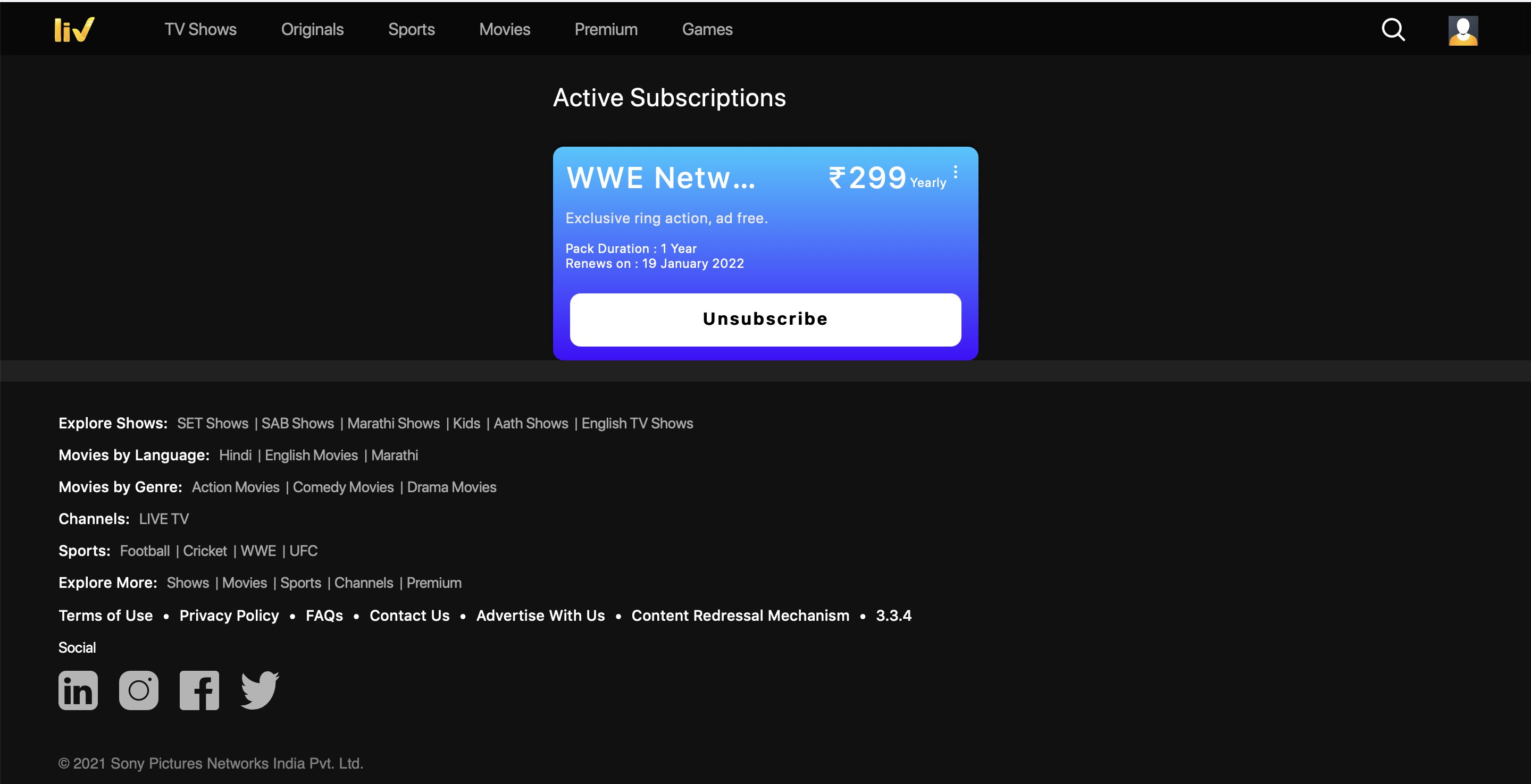 Wwe network hindi sale
