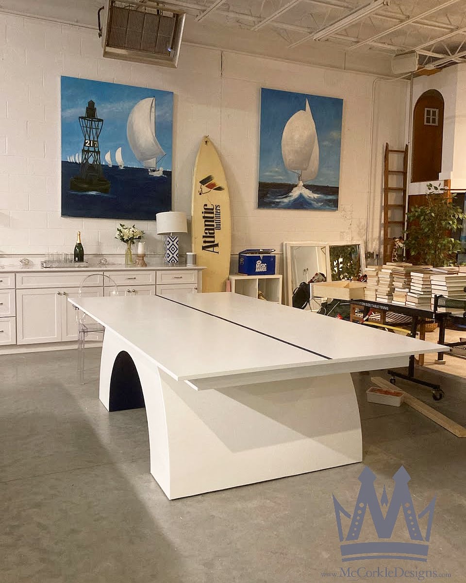 McCorkleDesigns's tweet photo. #Pingpongtable #arched #joola #Pingpong #game #custom #company #white #finish #Acadamy #tennis #design #designed #furniture #homedecor #modern #contemporary #steampunk #wood #traditional #company  #corprateevents #corparate #events #customfurniture #RhodeIsland #buisness https://t.co/tt9SpudE87
