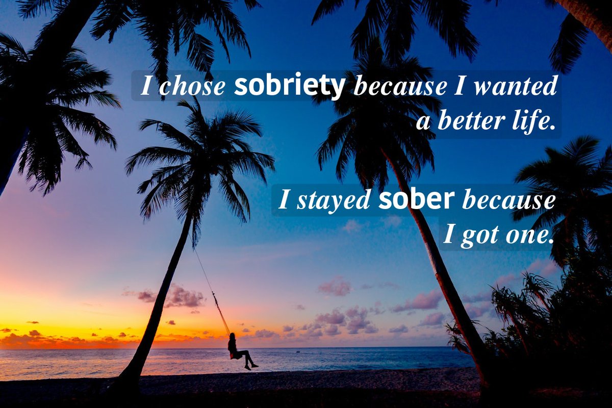 I chose sobriety because I wanted a better life. I stayed sober because I got one.

#recoveryquotes #gratefulrecovery #sobriety