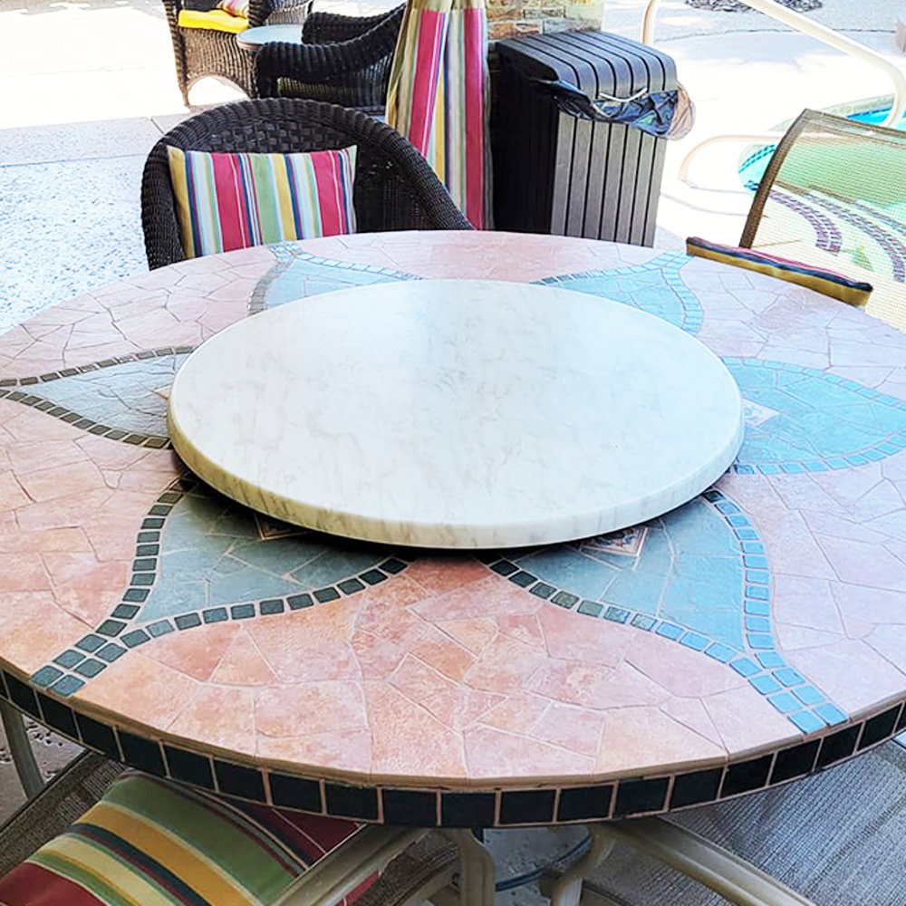 AnnieActive's tweet photo. These Off White and Cement Like Grey Faux Marble are a great tabletop to hold fruits and refreshing drinks this summertime season. It is lightweight and portable and can be put anywhere on a flat surface. https://t.co/QBjDS0zW7f