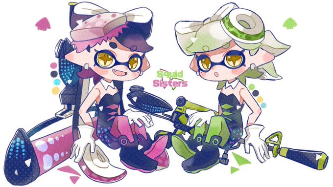 スプラトゥーン あなたはどっち 花or団子 フェス用アイコンにいかがですか ご使用の際 X Iria Xのイラスト