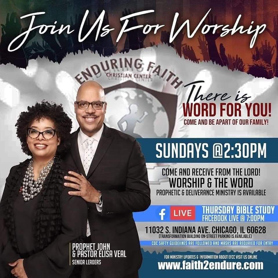 pastorveal's tweet photo. Join me in-person and online! this Sunday @ 2:30pm CST on FB and YouTube!

Location:
Transformation Church
11032 South Indiana
Chicago, IL https://t.co/4ZsrU7HdFZ