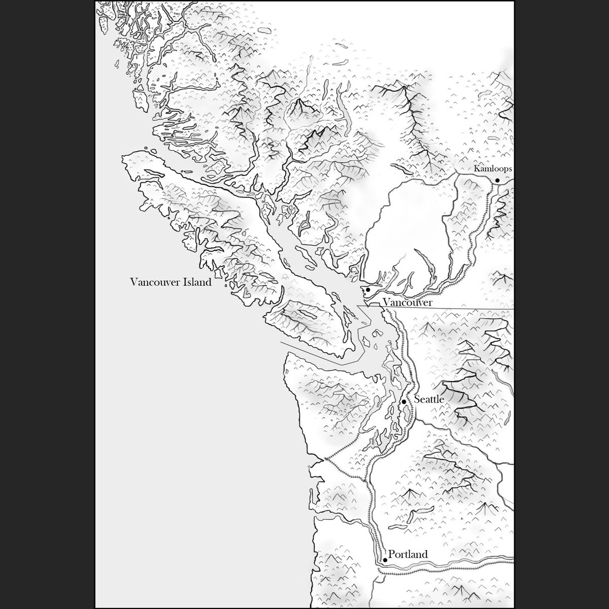 PantheaPublica's tweet photo. Progress shots for our latest map of British Columbia circa 1955 for author Robert Dillon. 
.
#digitalart #cartography #mapsforbooks #selfpublishing #authors https://t.co/bRFDWyIEbb