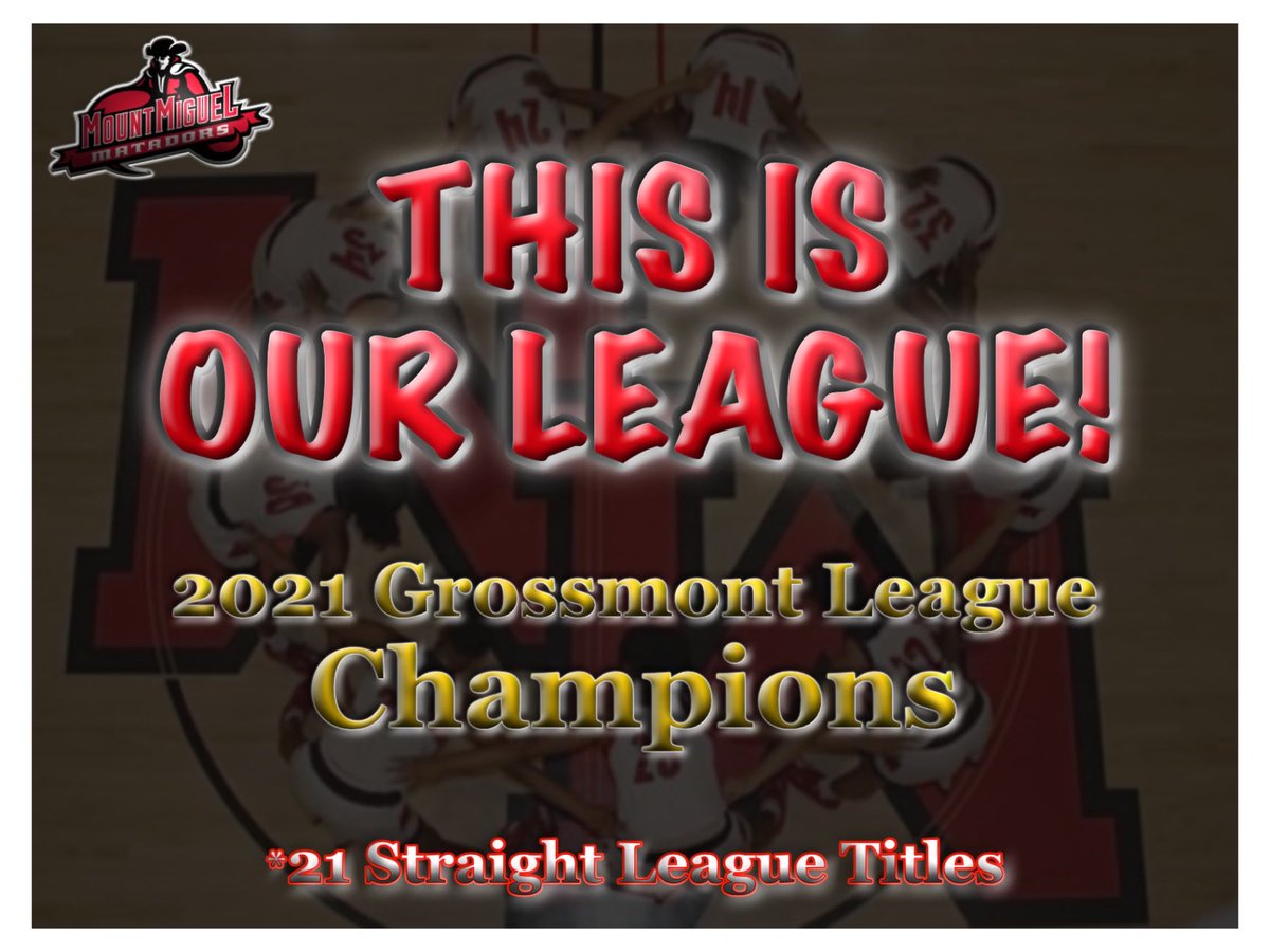 21 Straight years League Champions, got the win tonight vs El Capitan.#Matador4life #TraditionNeverGraduates #Mhouse