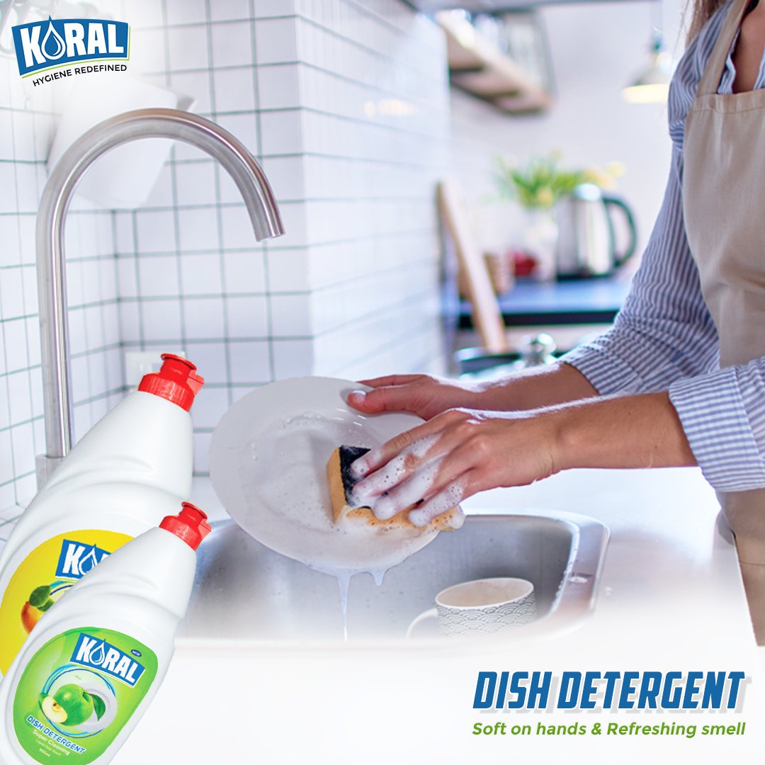 Soft on hands & Refreshing smells that's what our dish detergent is known for.  What are you waiting for buy now and get hands own experience . 

#softonhand #dishcleaner #dishwasher #cleaningproduct #housewifes #koralhygiene #kitchenmate #hygieneredefined #Cleanindia