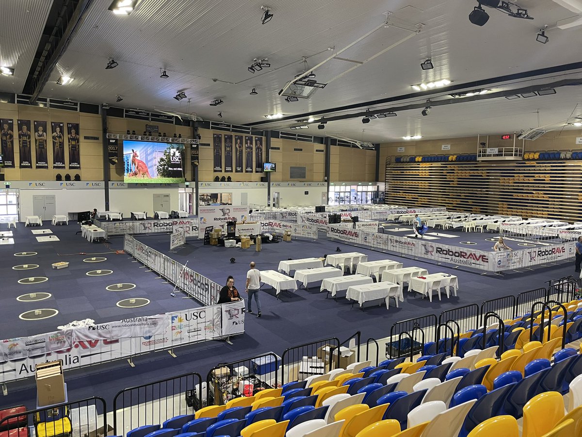 Nearly ready for RoboRave Australia, happening tomorrow at <a href="/usceduau/">UniSC: University of the Sunshine Coast</a> @QldCoast 👏
