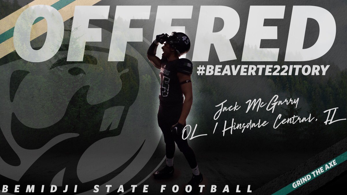 Jack McGarry (@jack_mcgarry61) on Twitter photo I am honored to announce my first offer! I am grateful to the coaches at Bemidji State and for this opportunity. <a href="/DeepDishFB/">DEEP DISH FOOTBALL</a> <a href="/CoachBigPete/">Peter "Coach Big Pete" Leinweber</a> @Lemmingscouting <a href="/EDGYTIM/">Timothy βEDGYTIMβ OHalloran</a> @Clint_Cosgrove <a href="/lemminginsider/">Matt Lemming</a> <a href="/AllenTrieu/">Allen Trieu</a> <a href="/MikeFChen/">"The" Mike F Chen</a> <a href="/Bryan_Ault/">Bryan Ault - Midwest Scout</a> I am honored to announce my first offer! I am grateful to the coaches at Bemidji State and for this opportunity. <a href="/DeepDishFB/">DEEP DISH FOOTBALL</a> <a href="/CoachBigPete/">Peter "Coach Big Pete" Leinweber</a> @Lemmingscouting <a href="/EDGYTIM/">Timothy βEDGYTIMβ OHalloran</a> @Clint_Cosgrove <a href="/lemminginsider/">Matt Lemming</a> <a href="/AllenTrieu/">Allen Trieu</a> <a href="/MikeFChen/">"The" Mike F Chen</a> <a href="/Bryan_Ault/">Bryan Ault - Midwest Scout</a>