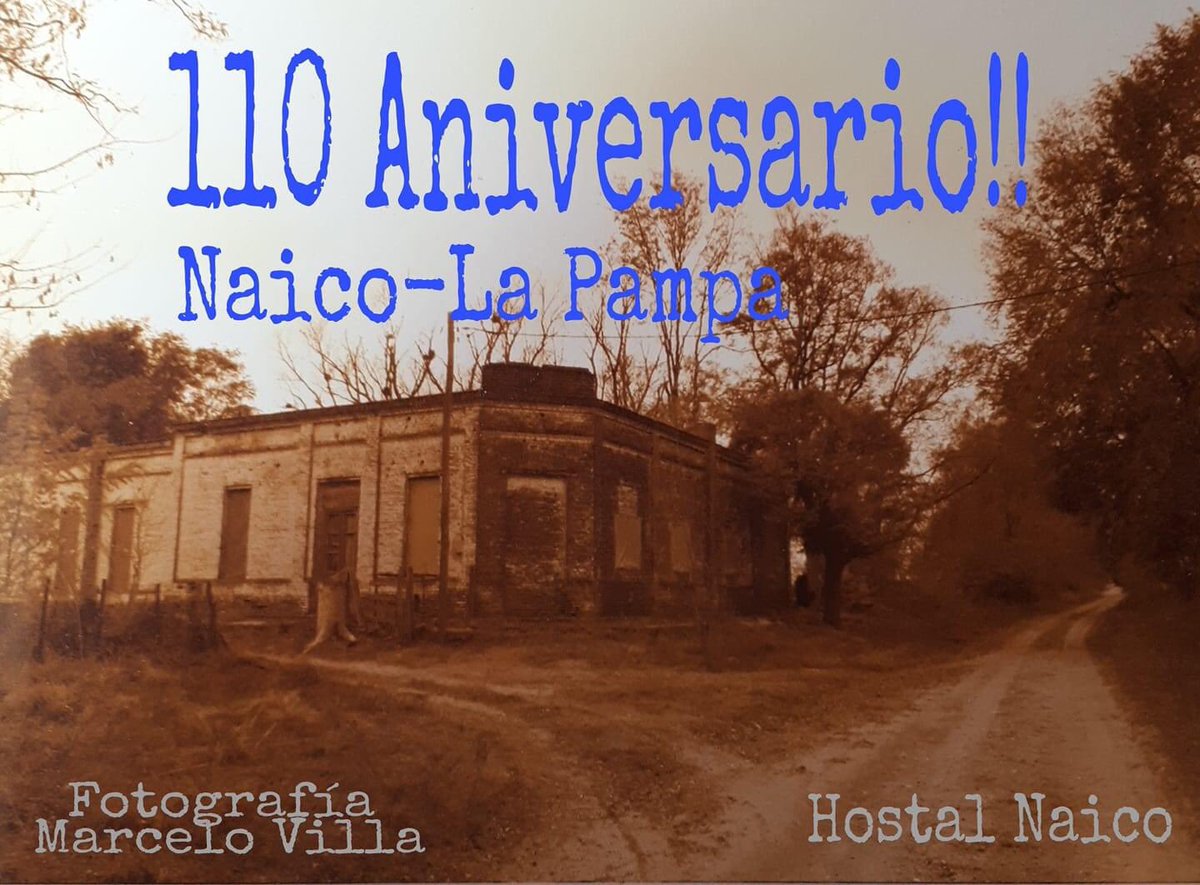 yoamolapampa's tweet image. Feliz Aniversario #Naico! 

40 kilómetros de Santa Rosa, fue fundado el 28 de mayo de 1911 con el nombre de Ministro Lobos - Estación Naicó, en honor al funcionario de agricultura del presidente Roque Saenz Peña.
#LaPampa #YoAmoLaPampa