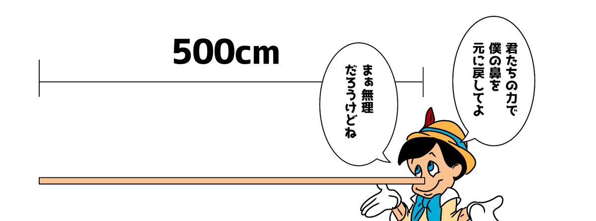 moukon_genius's tweet photo. 1いいねで鼻が1cm縮むピノキオ https://t.co/kCKvYPEcWI