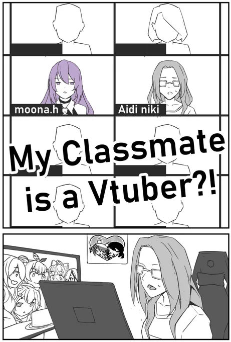 My classmate is a vtuber #HoshinovArt 