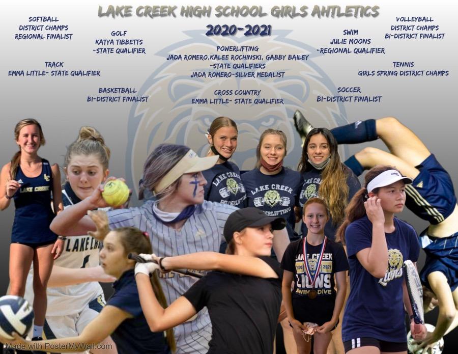 PhilTweaton's tweet photo. UPDATED - Girls Athletics in '21 @LakeCreekHS Thanks @ShannonASpencer #lakecreeklions #bestyear3 @LakeCreekAdmin @LClionsPTO @ADHeard_MISD https://t.co/vIyPTacjv6