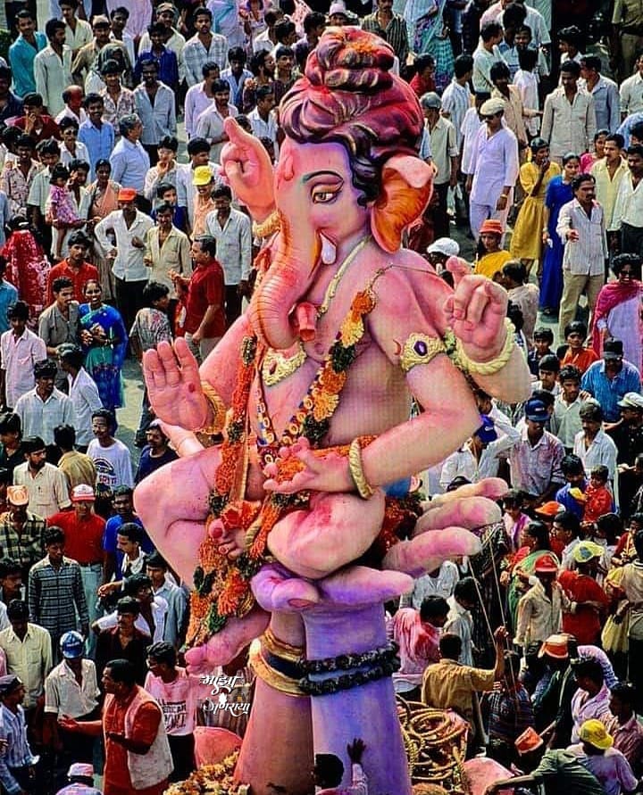 majhaganraya3's tweet photo. सर्व गणेश भक्तांना संकष्टी चतुर्थीच्या हार्दीक शुभेच्छा🌺🌺🙏

🌺🙏श्री मुंबईच्या राजाय नमो नमः🙏🌺
           🙏गणपती बाप्पा मोरया🙏 https://t.co/oUX2QGkO4g