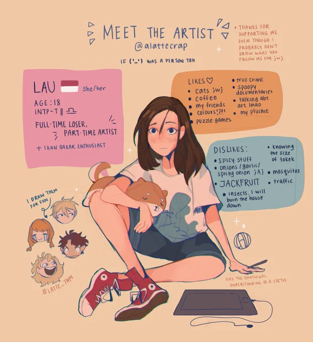 I did da thing :] #MeetTheArtist 
Idk just felt like it 