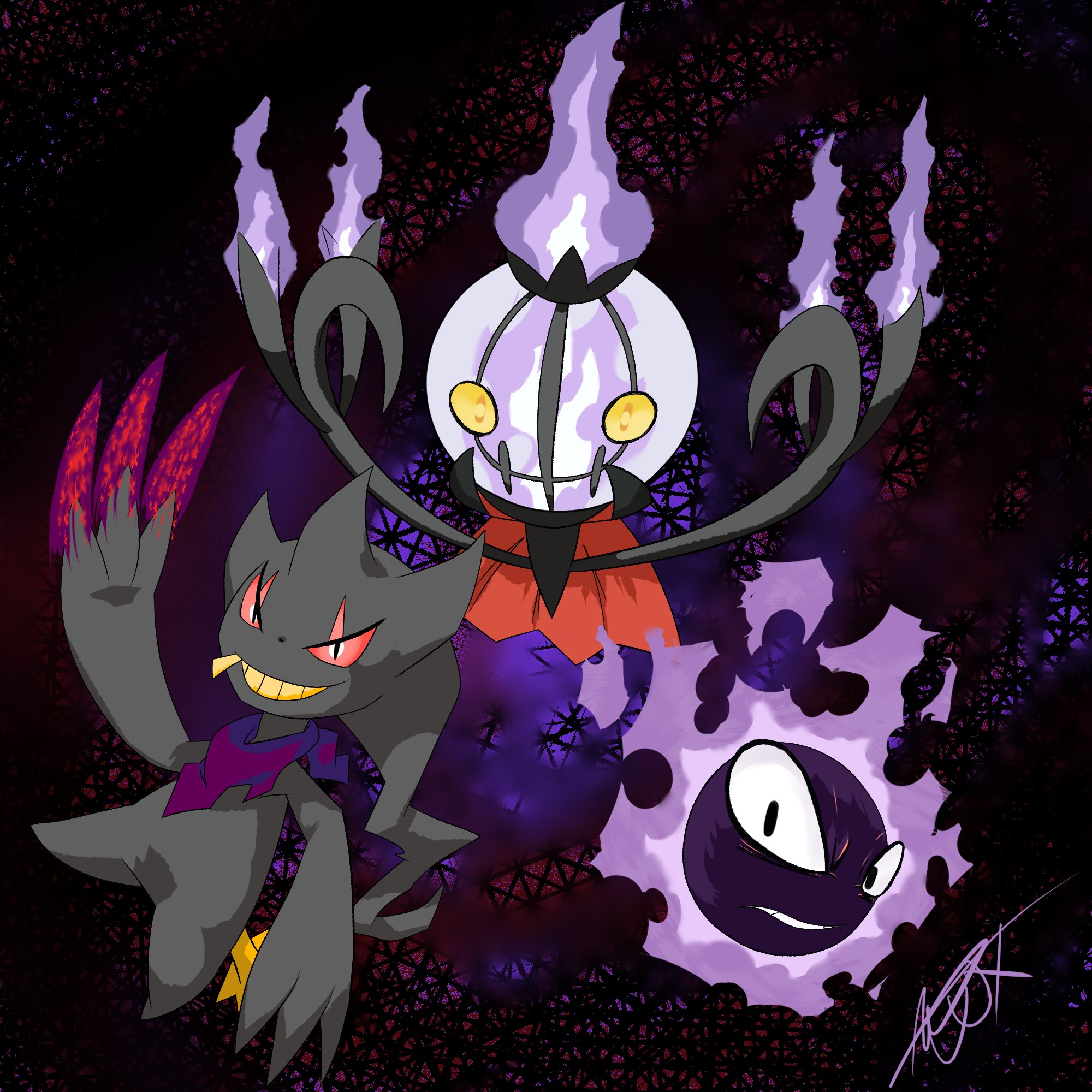 creepy mega banette  Ghost type pokemon, Banette pokemon, Pokemon