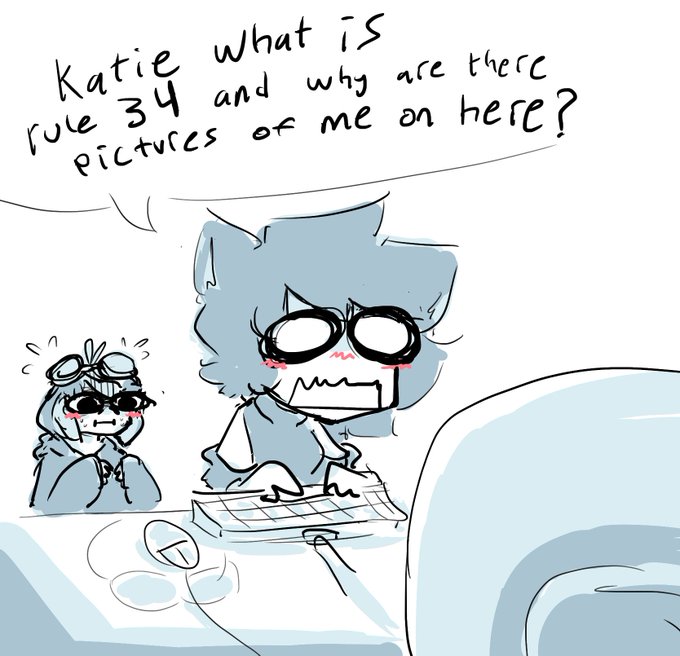 cinder uses katie's computer 