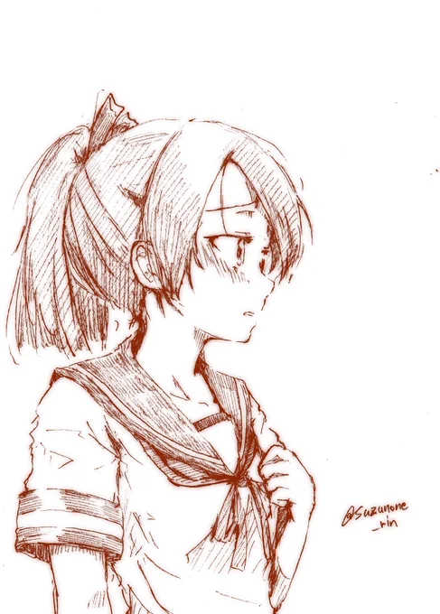 #見た人もなにか無言で駆逐艦をあげる 
単色お絵かきおじさん 