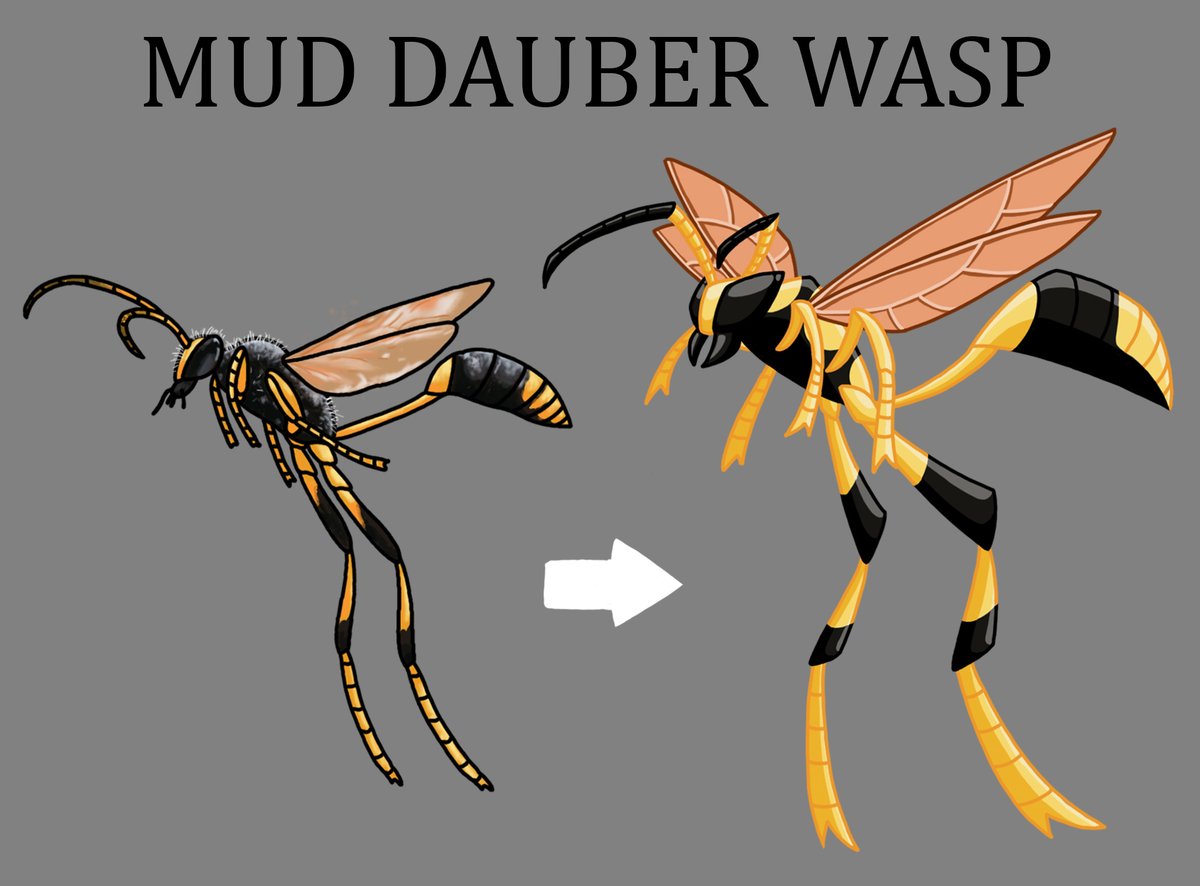 Teamup_studios's tweet photo. The original wasp has been stylized to suit the look and feel of what we are trying to achieve.

#indiegames #indiegame #indiegamer #indiegamedev #gaming #gamedev #indiedev #games #gamedesign #makegame #creategames #videogames #game #digitalart #photoshop #unity #wasp https://t.co/m22xDltVix