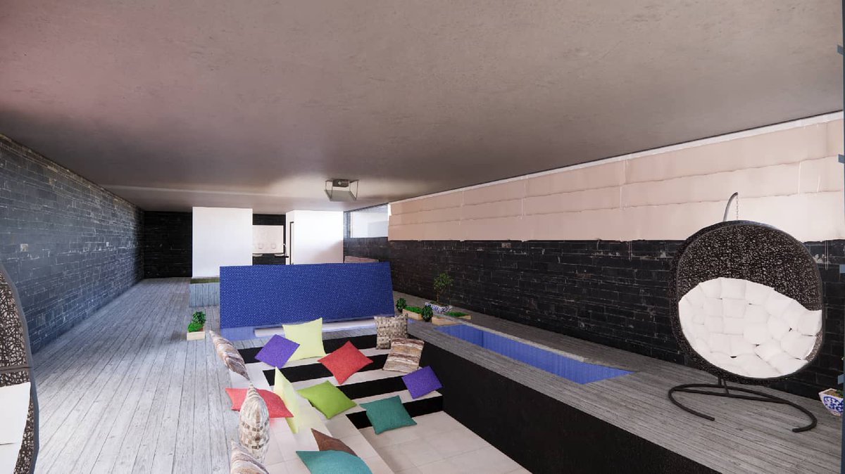 musex_space's tweet photo. #CommonAreas for the Researchers allowing seminars, interactions, gatherings, presentations, celebrations all in the same space.
Additional(blue) spaces are opened up to add to the sitting area.The back provides for a barrier,temporarily dividing the space into smaller sections https://t.co/vtBjAvNtwI