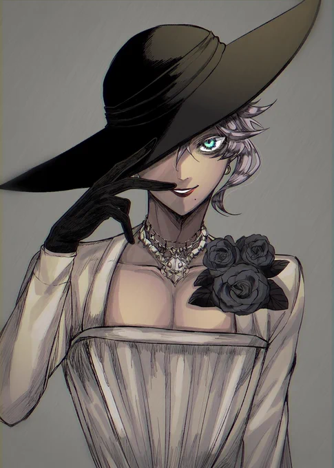 ※女装注意
🐙とドミトレスク婦人の相性が良すぎるという落書き 