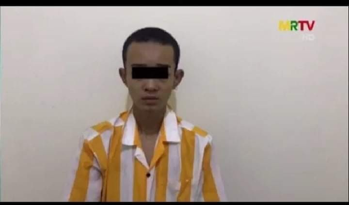 Maung Lu Min,a 17 yrs old boy in photo,was unjustly abducted by Military terrorists on May 15 at#Ponnarsu 9th St,#Bago &amp; 
-Terrorists falsely accused him of attending the armed training course and broadcast him on MWD(Military-controlled TV). 
#May29Coup
#WhatsHappeningInMyanmar