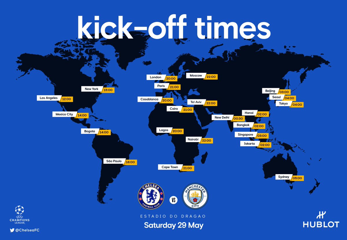 Let us know where you'll be watching! 🗺 

#UCLFinal | @Hublot