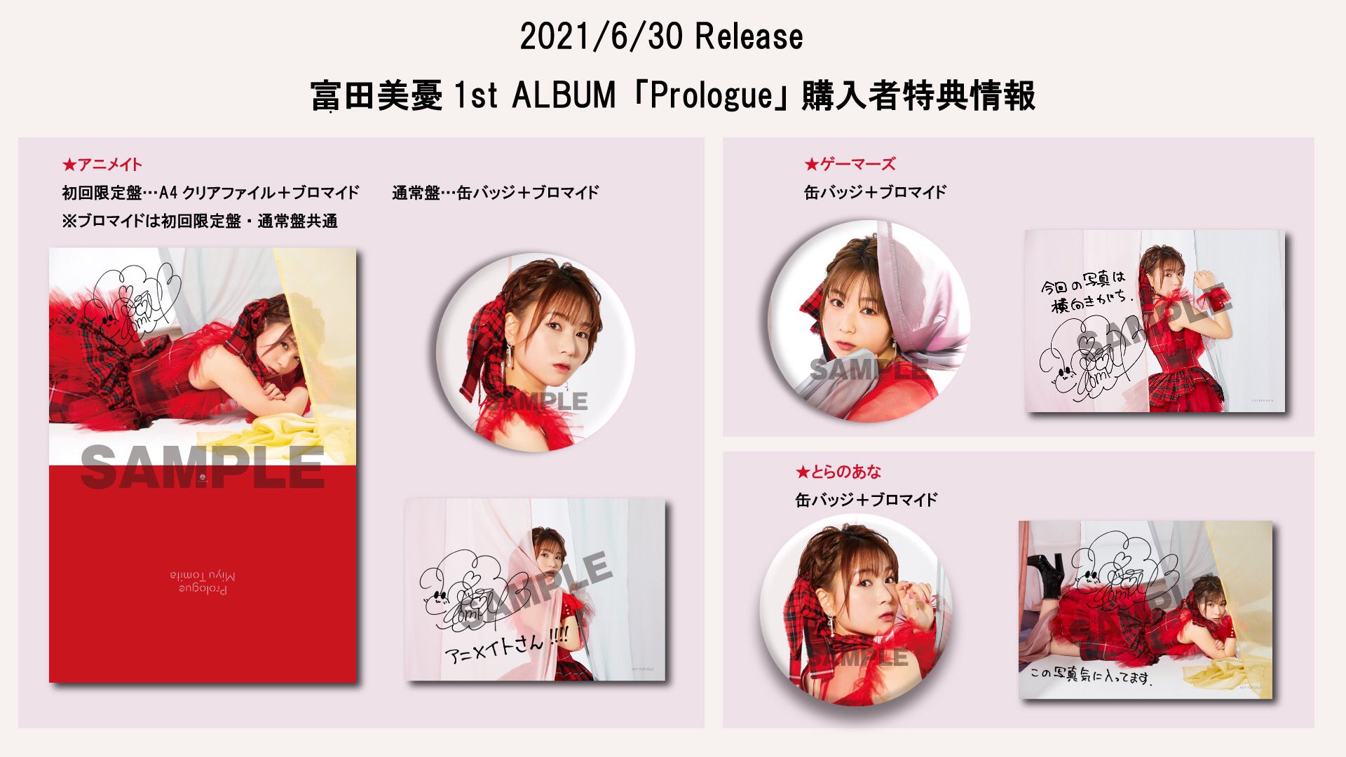 富田美憂 缶バッジ Prologue ゲーマーズ 10個 | uzcharmexpo.uz