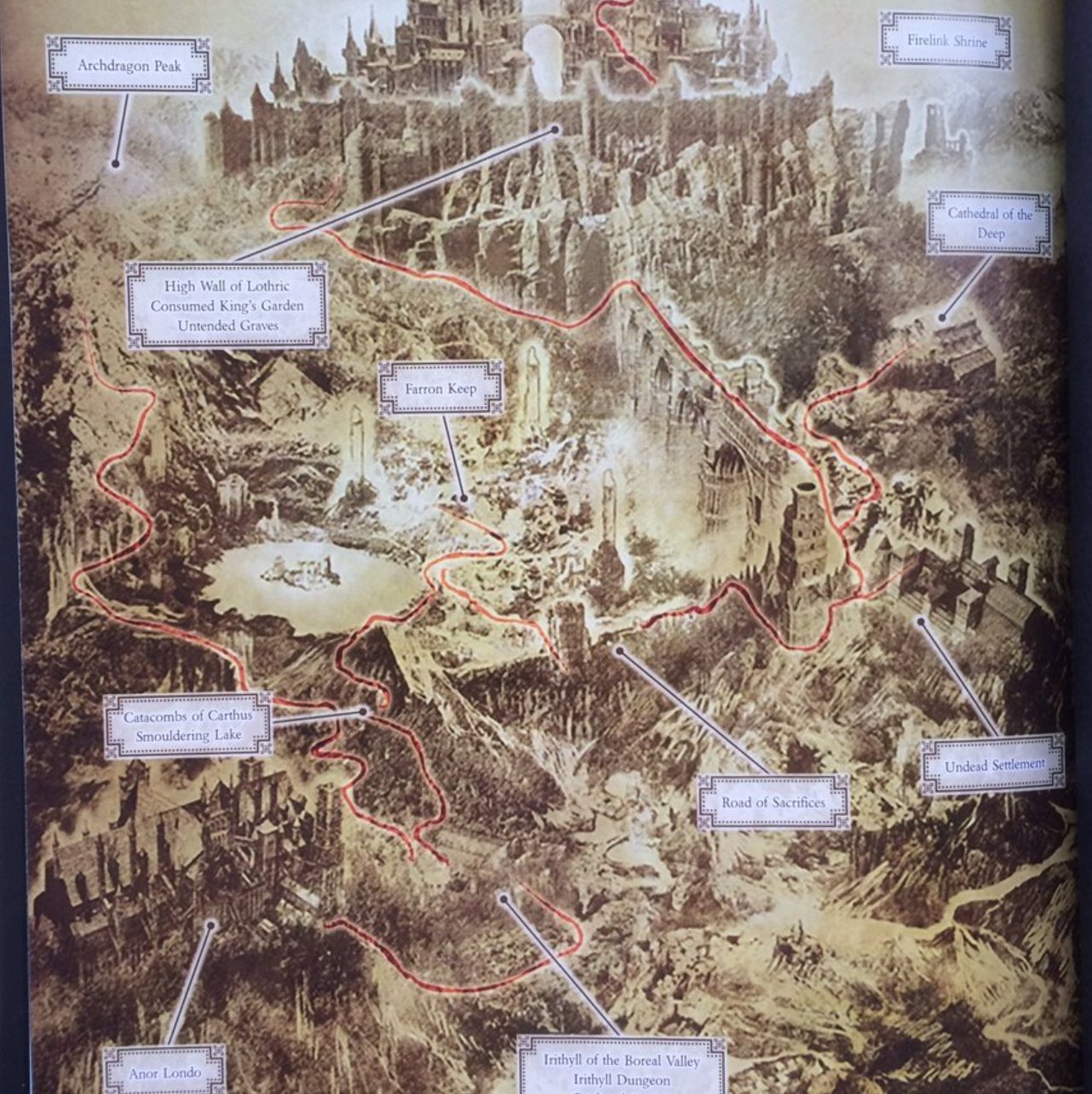 Dark Souls 3 Entire Map Lance Mcdonald On Twitter: "Remember The Time Bandai Namco Got Prima Games  To Do The Official Strategy Guide For Dark Souls 3 Instead Of Futurepress,  And Prima Games Fucked Up Almost Every
