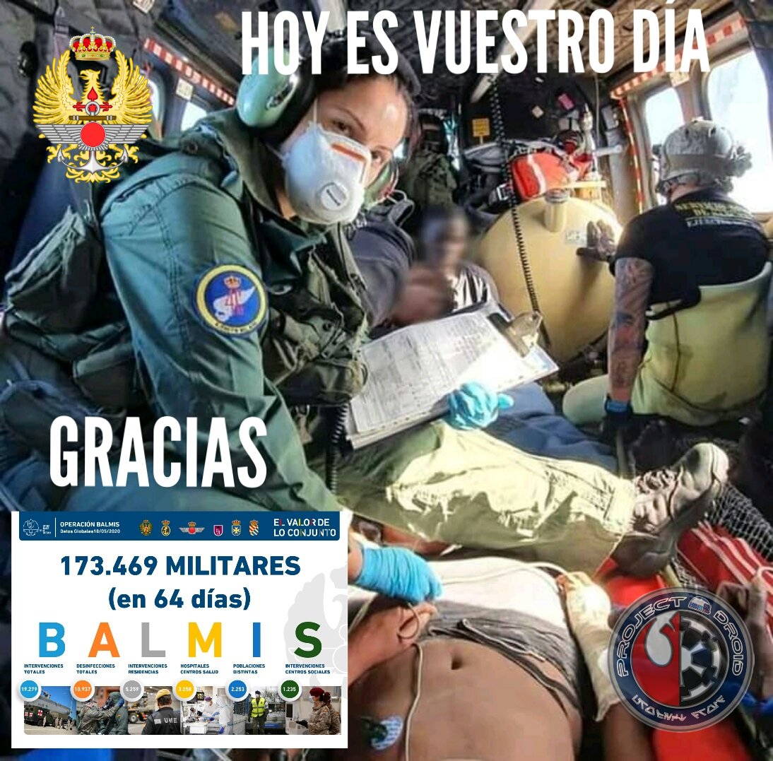 droid_project's tweet photo. Hoy es un gran día.
Gracias por estar ahí, por nosotros.
@EjercitoTierra @EjercitoAire @Armada_esp
#DiadelasFuerzasArmadas https://t.co/7IrROrznei