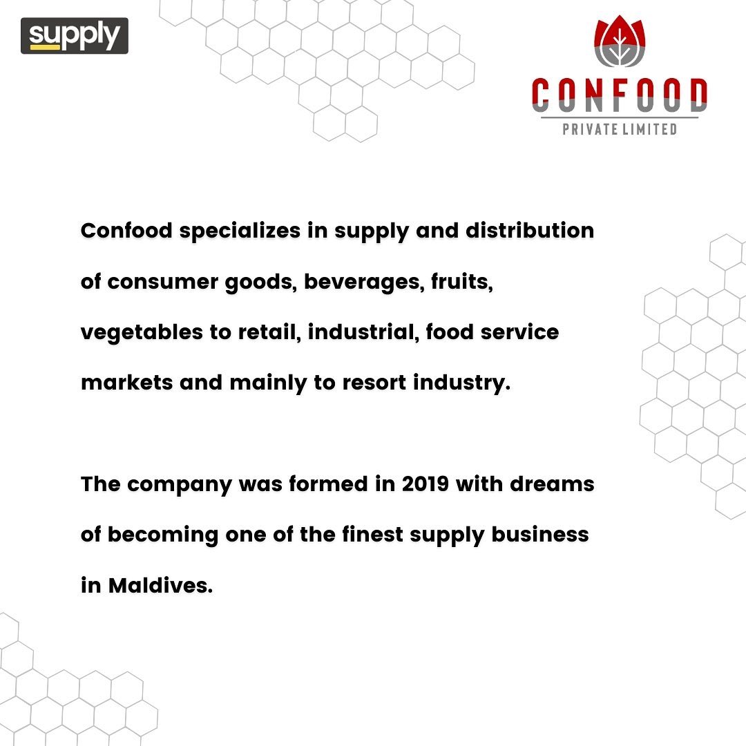 SupplyPlatform's tweet photo. We are excited to announce Confood has joined our Trusted Supplier program. Trusted Suppliers are vendors on https://t.co/3yEV8t2OrU who provide a higher quality of service to customers. Visit Confood virtual store at our website https://t.co/Btil6CGbUa