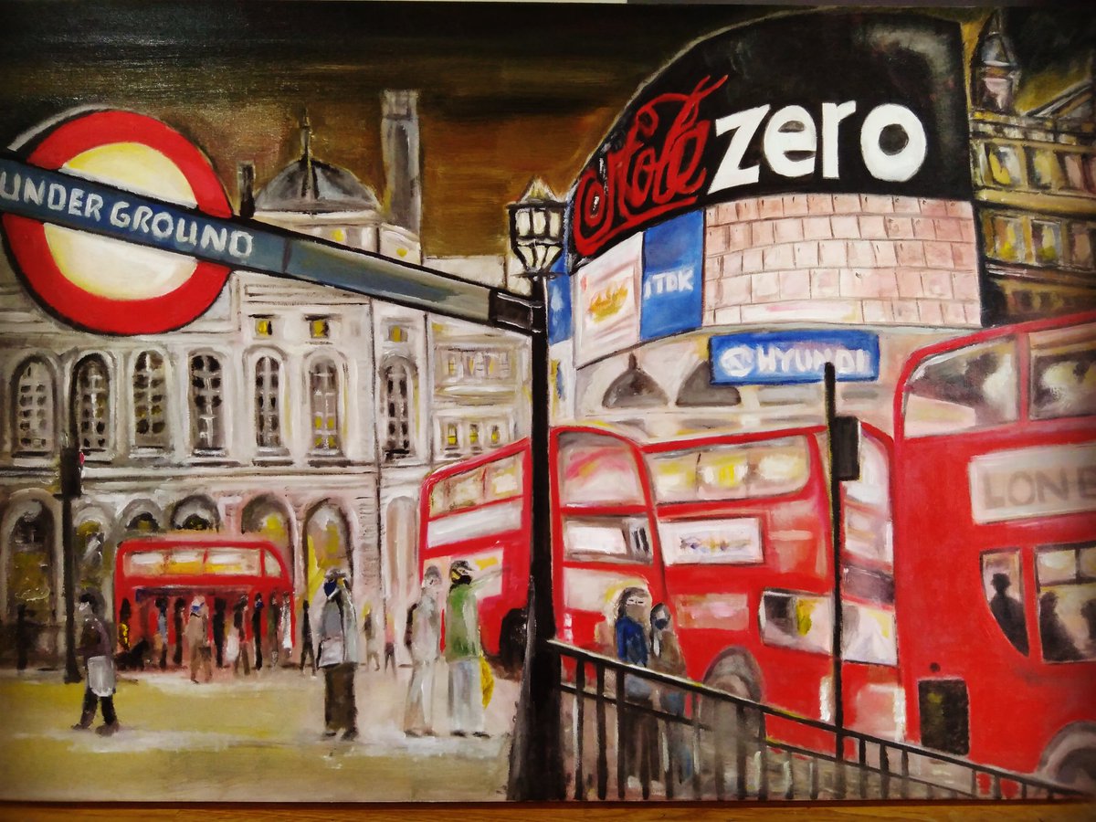 cricketersteve1's tweet photo. Oil painting of Piccadilly Circus,if your interested in purchase please in box me. https://t.co/RHNyRX4qEI