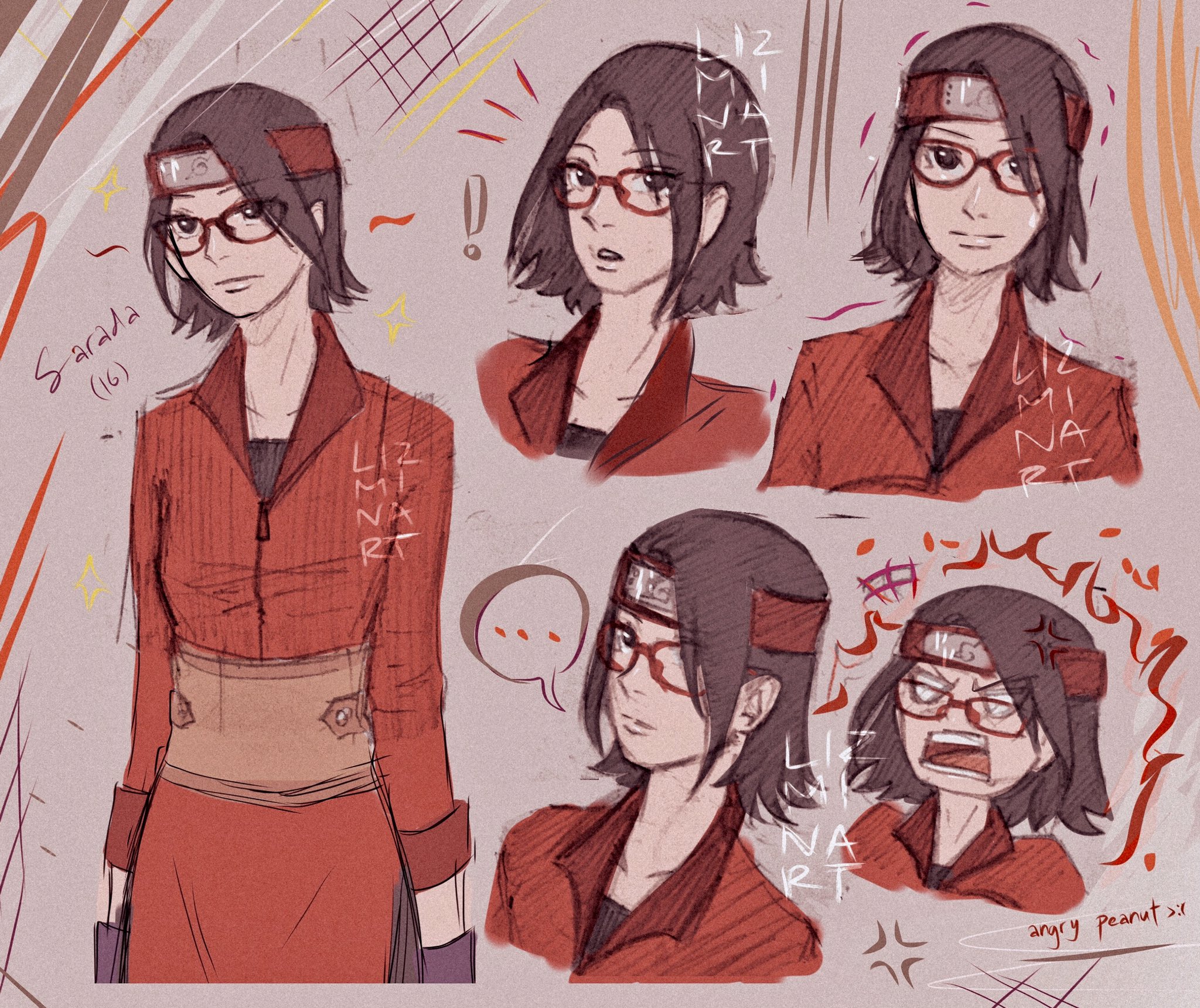 Had too cut this one short 💀Ran out of timeskip sarada images Beside