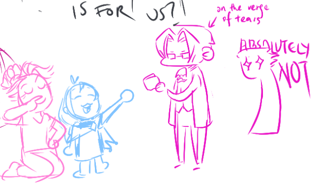 had a sisters themed drawpile tonight <3 (second pic ft coral) 