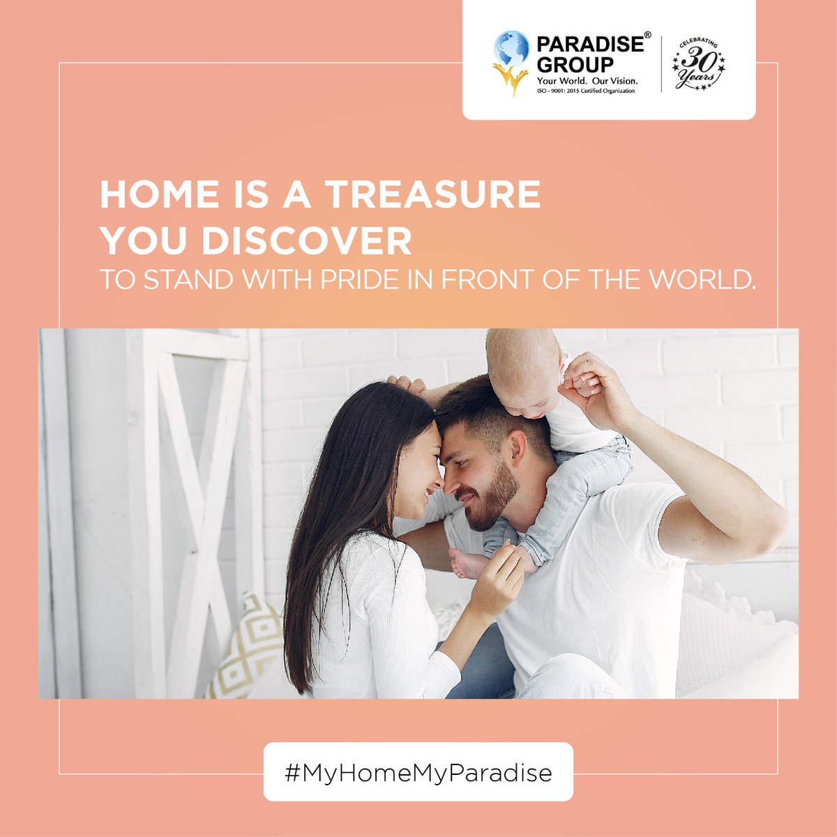 paradisegroupnm's tweet photo. A home is a place where every moment lasts for more than seconds & memories are made for a lifetime. A true treasure cherished by every member in the family, wholeheartedly.
#ParadiseGroup #RealEstate #Mumbai #MyHomeMyParadise #NaviMumbai #Homes #Housing #Residential #Abodes https://t.co/Bud7ctrAYI