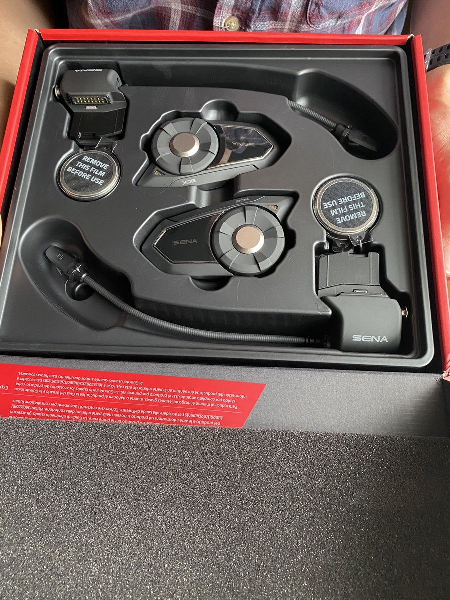 Dusting the kit off and getting ready to explore today 😁 New (actually waterproof) boots just incase and a huge upgrade to Sena 30K intercom ready to test 👍