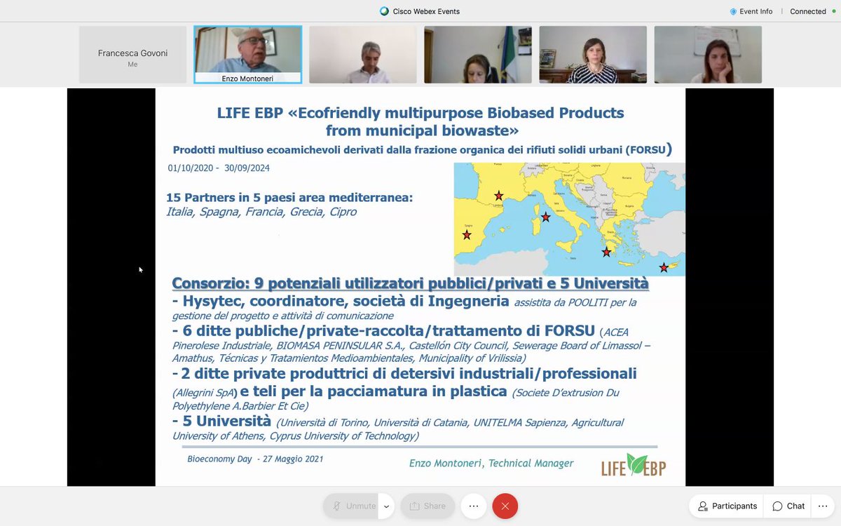 Si è svolto giovedì, in occasione del #BioeconomyDay, il webinar “La bioeconomia circolare urbana: politiche e norme per la transizione”. Nel corso dell'evento, è stato presentato il progetto LIFE EBP