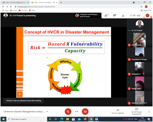 CentreAti's tweet photo. Day 2: 28-5-2021
Centre for Disaster Management, ATI, Mysuru in collaboration with NIDM, New Delhi is conducting 3 days online training programme on "School Safety Plan and Safety Audit” from 27-29 May 2021 
#DirectorGeneral #AdministrativeTrainingInstitute #School #Safety https://t.co/V98IObMmG6
