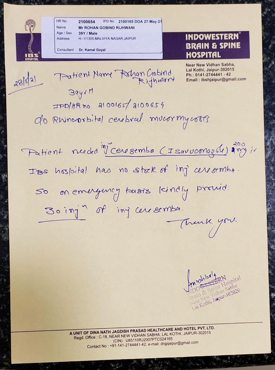 loveena02gmail1's tweet photo. Hospital has no stock for the medication: https://t.co/0dj4XoC7LB