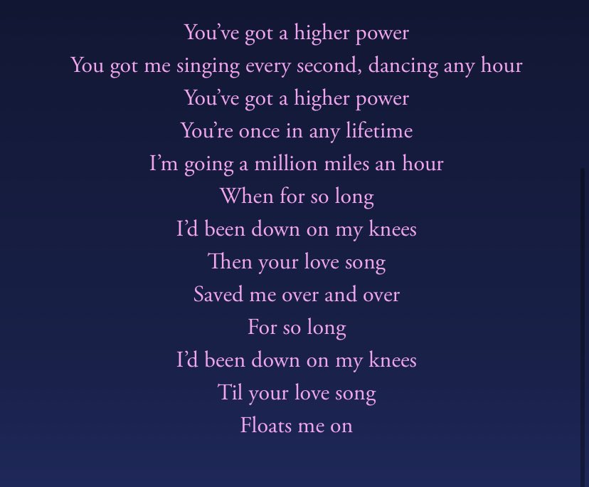 Higher PowerLyricsColdplayKKBOX