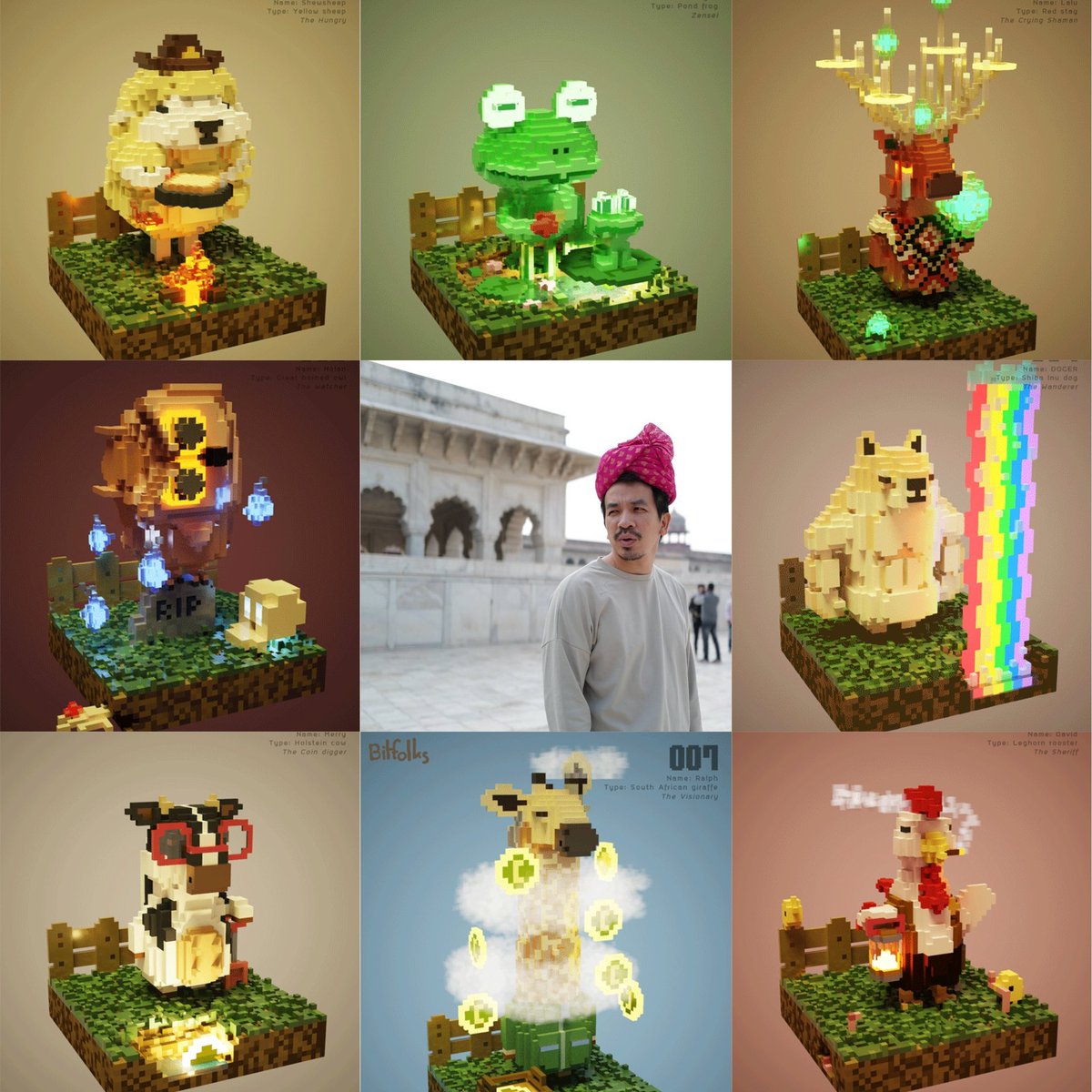 poptoday's tweet photo. Fisrt time for #artistvsart so I can hangout with these #bitfolks see them in full turn at https://t.co/POBPBmFTXn #3dart #3dmodeling #voxelart #voxel #pixel #pixelart #nft #nftarts #nftartist #nftcollectors #nftcollections #characterdesign  #cryptoart #nftcollectible #pixel https://t.co/UJXhGiUiVg