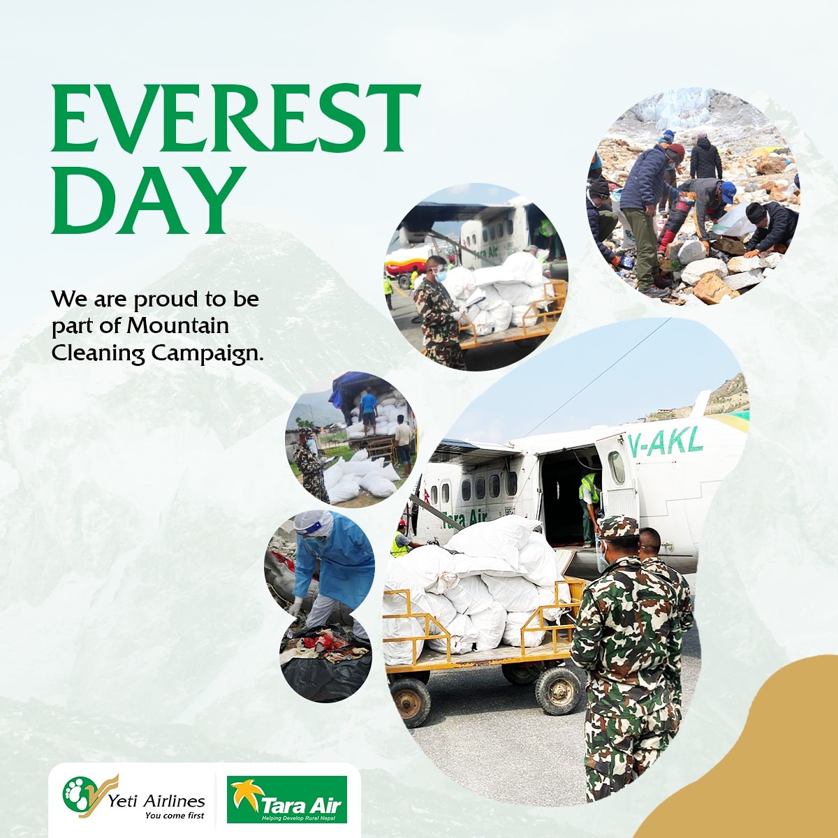 FlyYeti's tweet photo. Happy International Mt. Everest Day!
29 May is celebrated as the International Mt. Everest Day marking the first successful ascent of the worldโs highest peak by Edmund Hillary and Tenzing Norgay Sherpa in 1953.
#YetiAirlines #TaraAir #youcomefirst #FlyYeti #everestday https://t.co/A0f427RQs5
