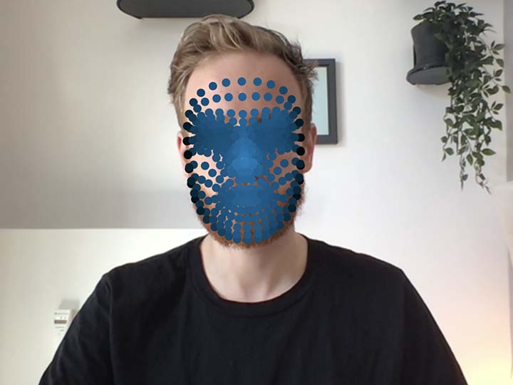 Create an interactive face mask using Facemesh to analyse a face via webcam.

editor.p5js.org/tlsaeger/sketc…