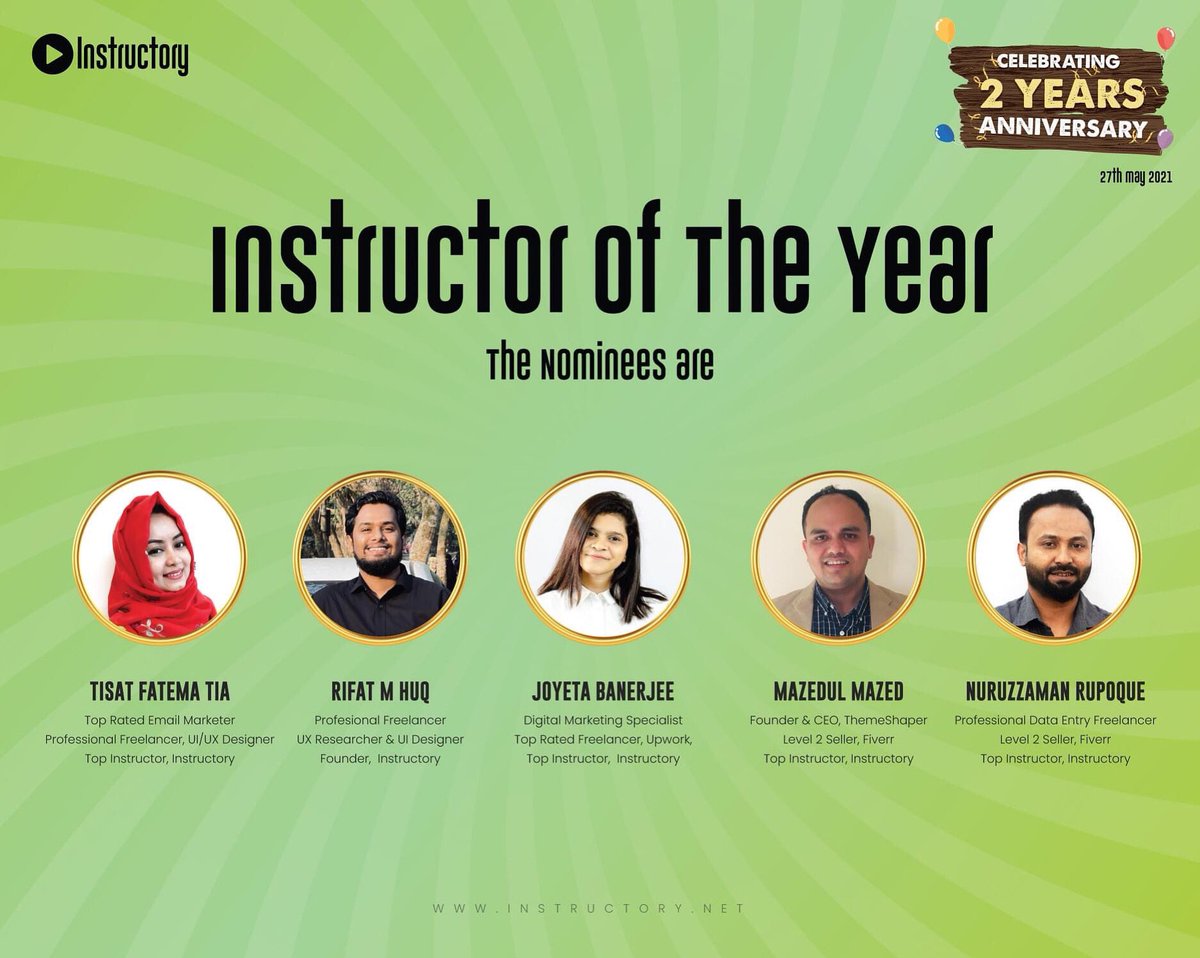 the_instructory's tweet photo. Instructory has successfully conquered two years and for that occasion, we are arranging various awards of the year. 

1. Instructor of the year 
2. Best courses (3) 
3. Active &amp; Supportive Instructors 
4. Best &amp; Supportive Employees 

#instructory #onlineplatform #elearning https://t.co/MNAKj5QkxY